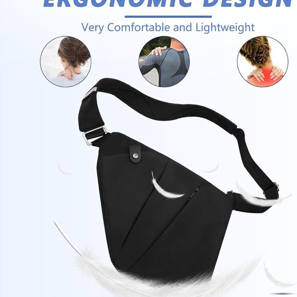 Sling Bag for Women Men, Anti Theft Travel Bag Crossbody Bags for Women Men Flex - Picture 5 of 8